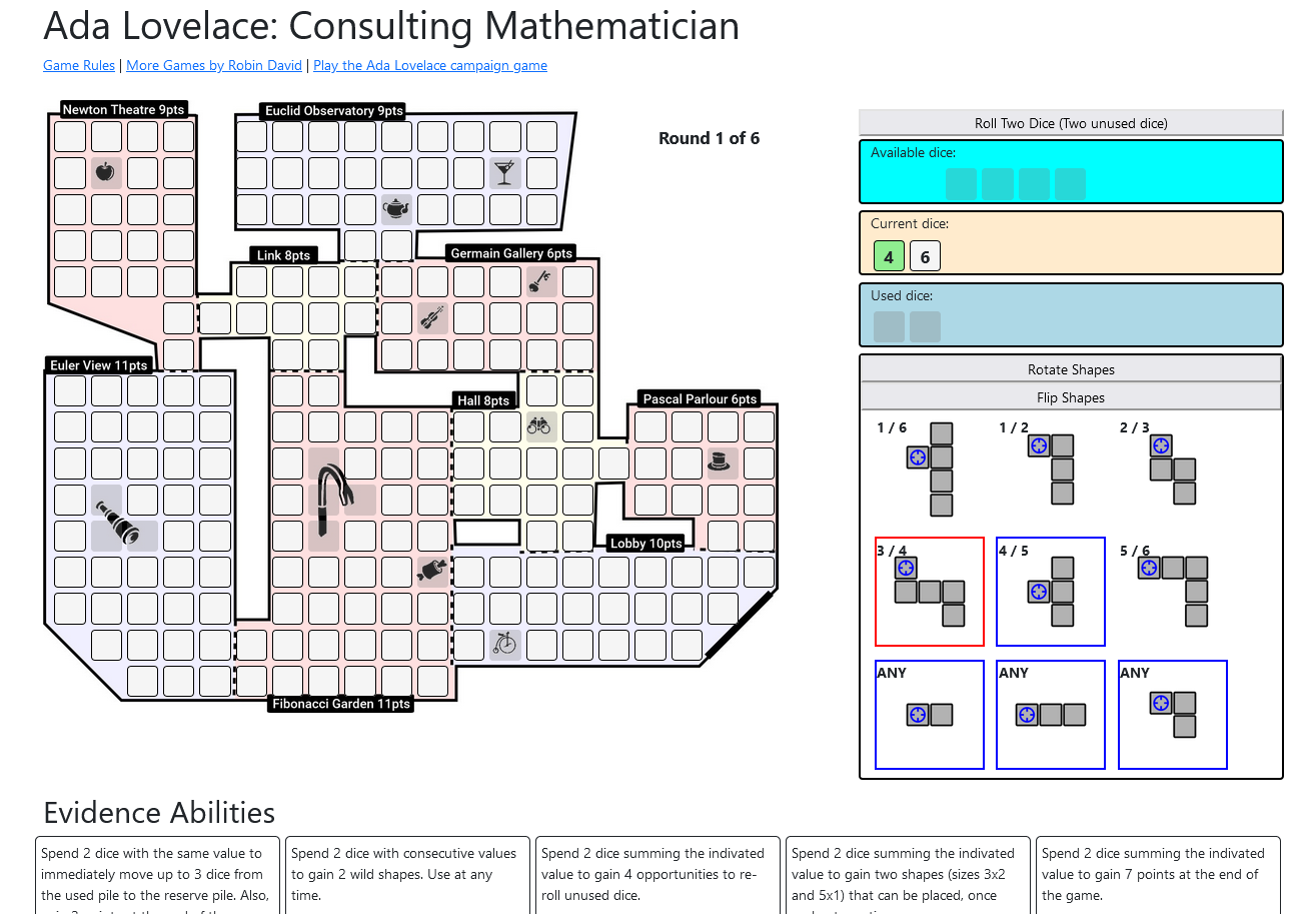Screenshot of Ada Lovelace: Consulting Mathematician (Digital Version)