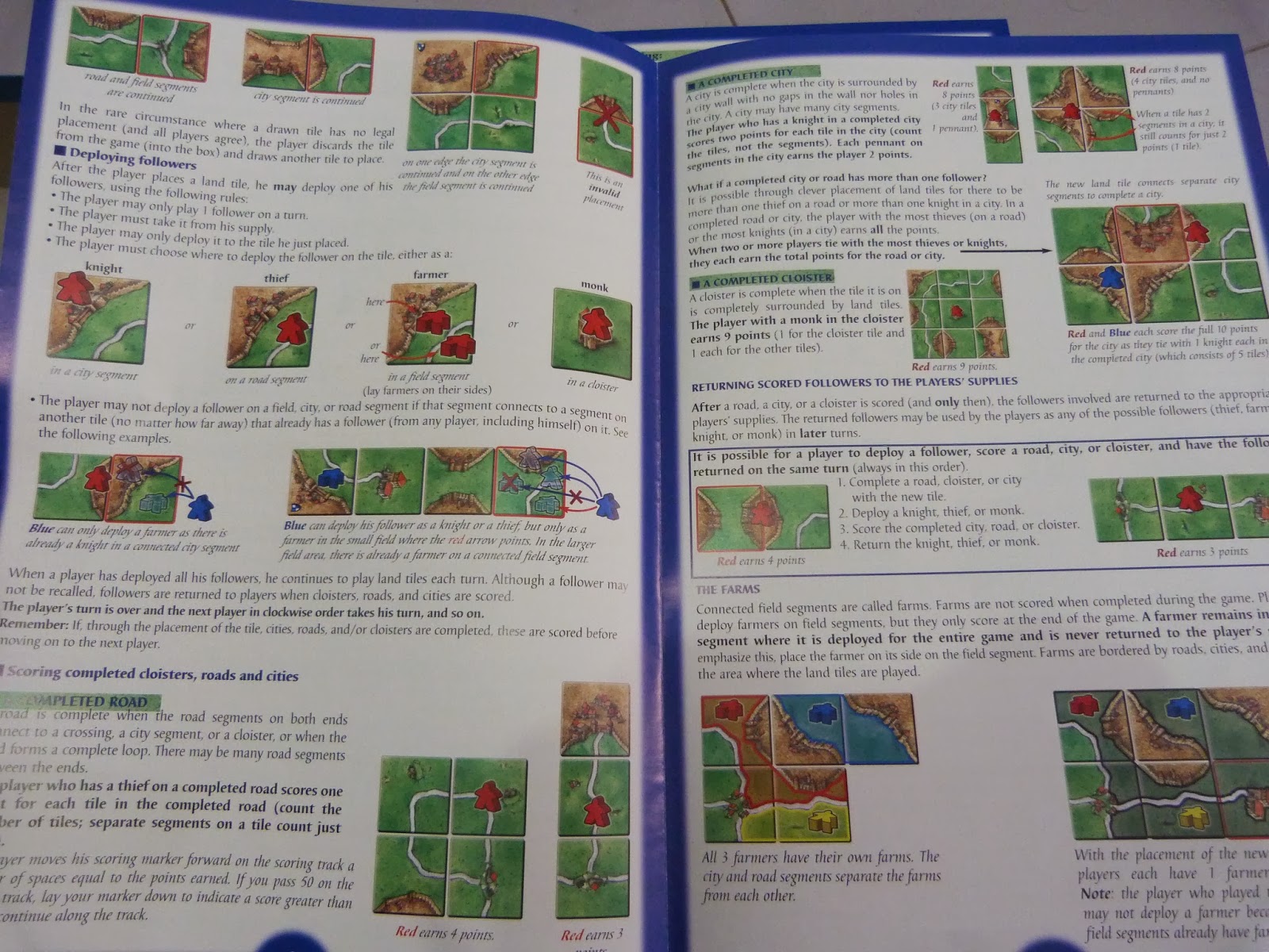 Carcassonne rulebook illustration.